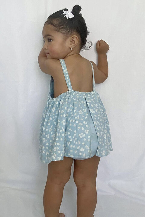 BABY GIRL DITSY GROW in colour STAR WHITE