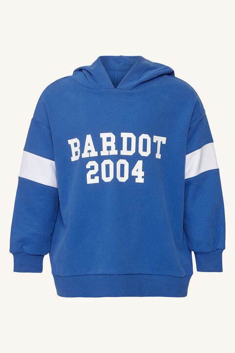 GIRLS OVERSIZED ADVENTURE HOODIE in colour DAZZLING BLUE