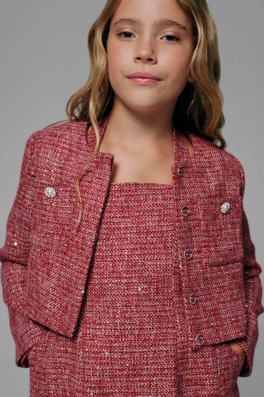 Girls Lana Boucle Jacket