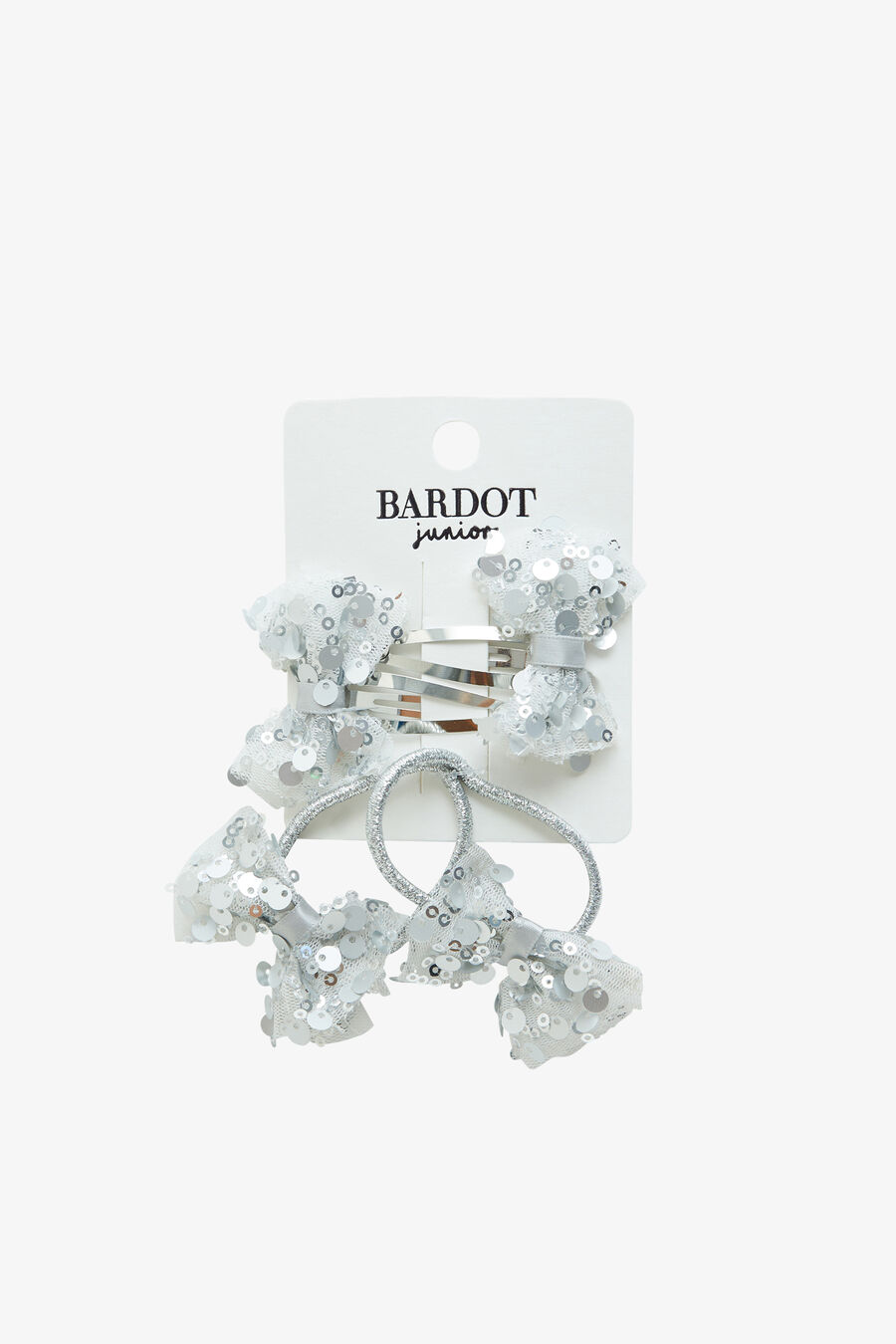 Girls Bow Clip And Hair Tie Set