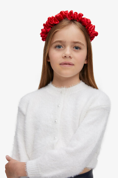 ANJA SCRUNCH HEAD BAND in colour FIESTA