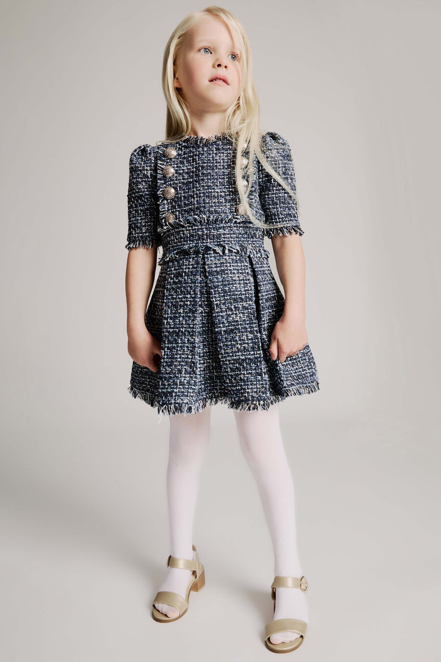 Girls Elle Boucle Dress