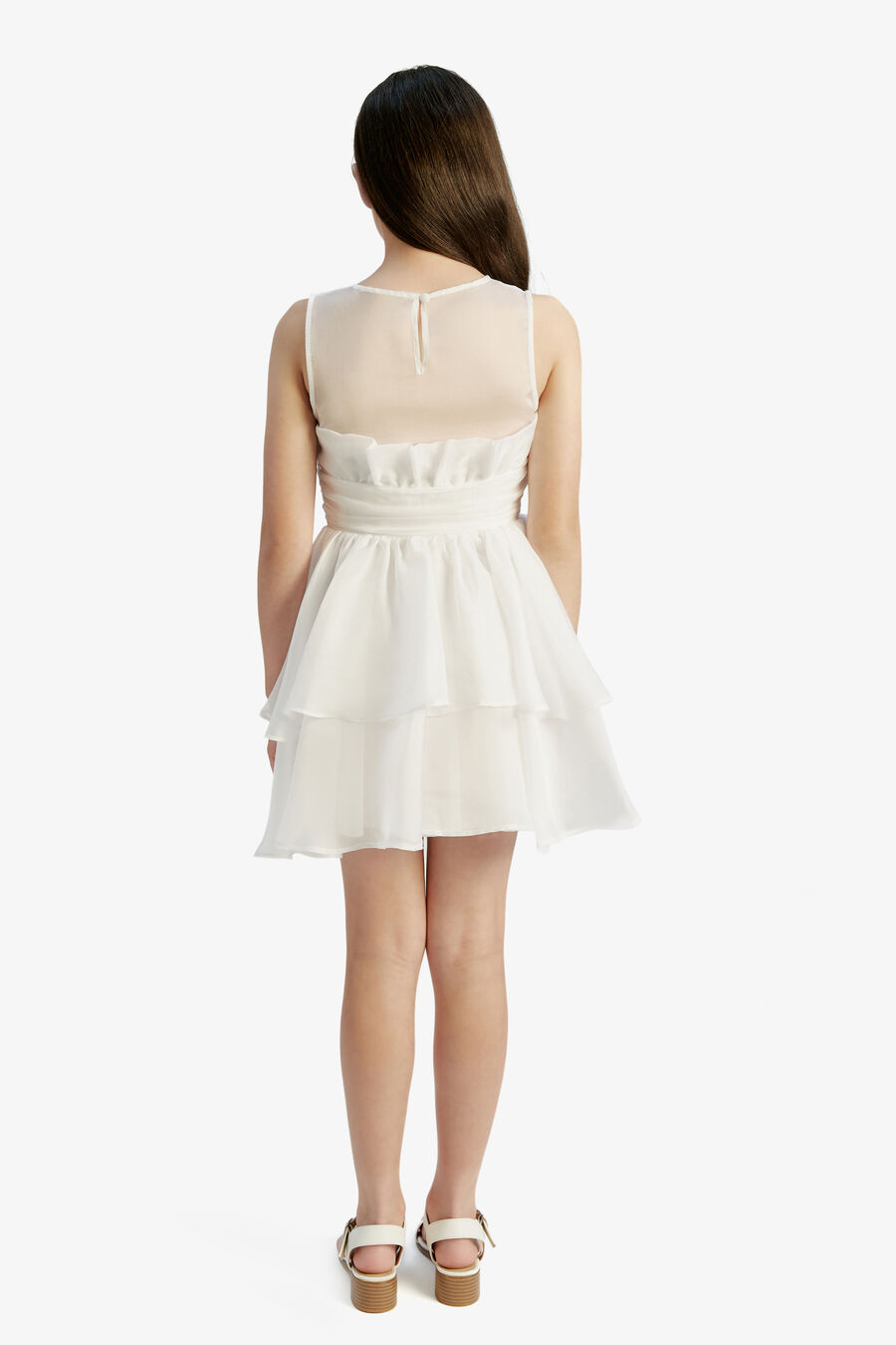 Girls Fallon Organza Mini Dress