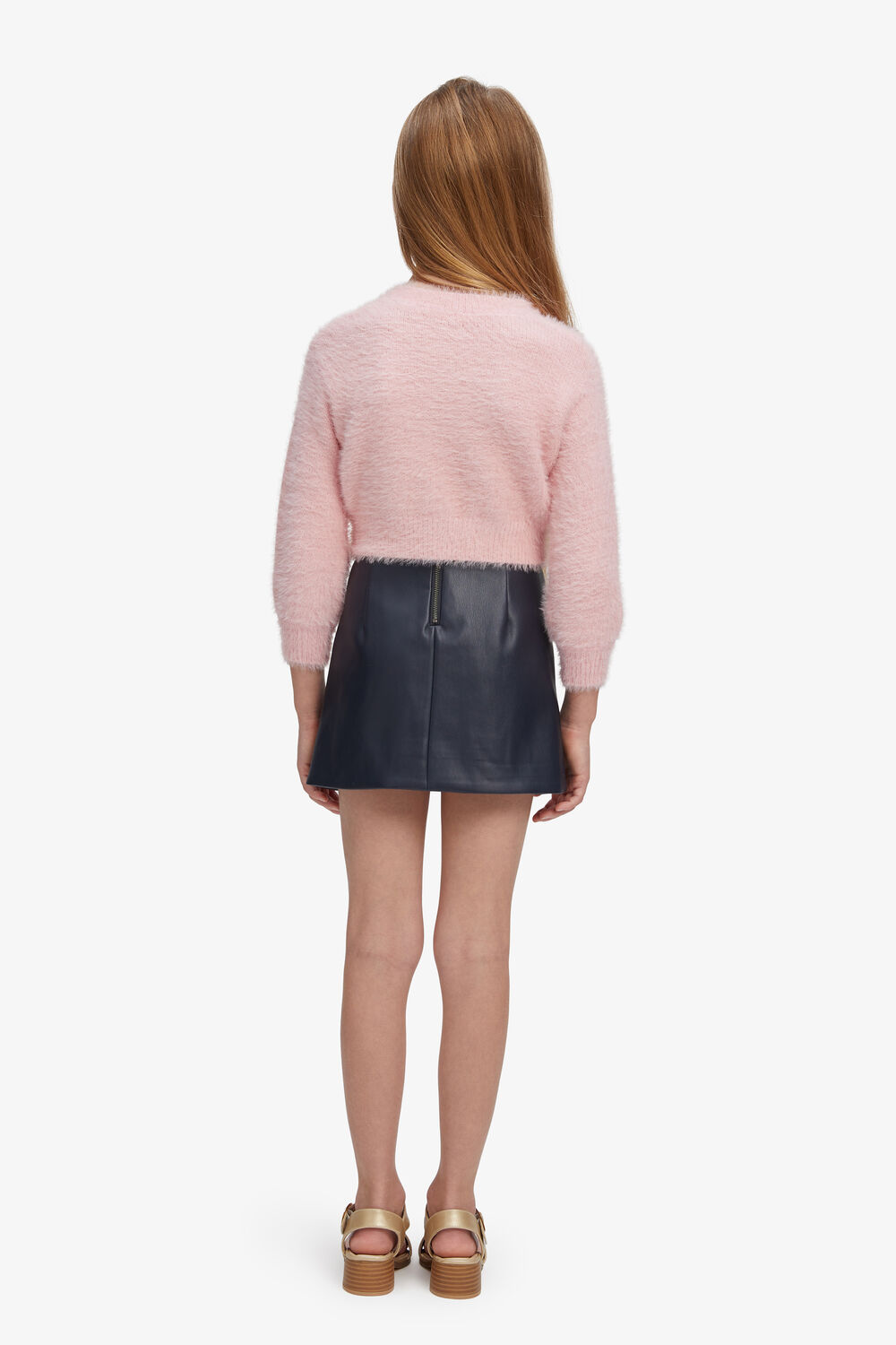 GIRLS BELL SLEEVE CARDI in colour SACHET PINK