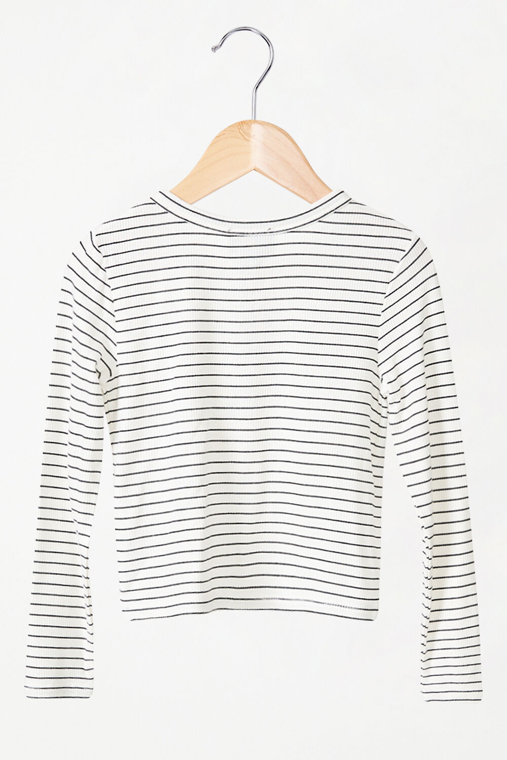 GIRLS MILA STRIPE TOP in colour CLOUD DANCER