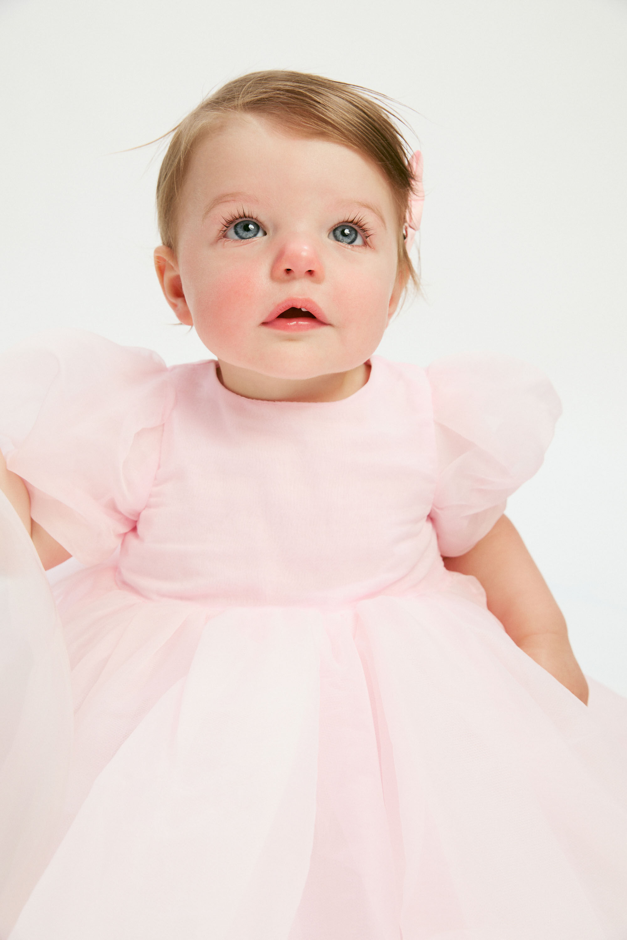 Baby pink hot sale bardot dress