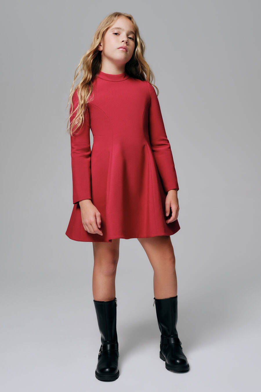 Girls Zoe Long Sleeve Mini Dress