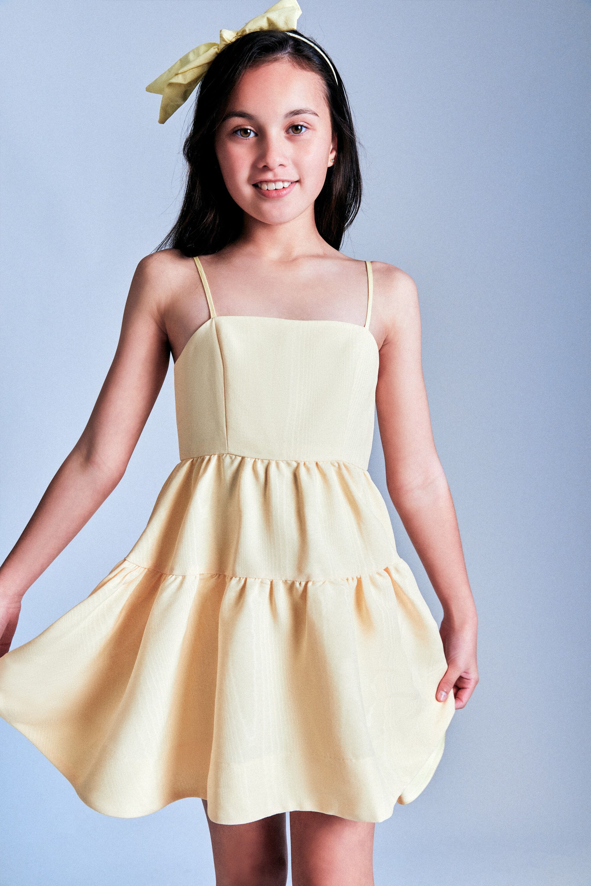 Canary yellow cocktail dress shop