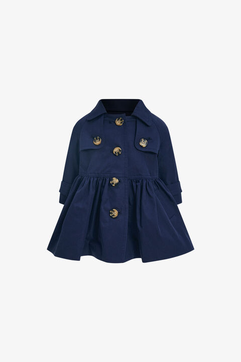 baby girl MIA CLASSIC TRENCH in colour BLACK IRIS