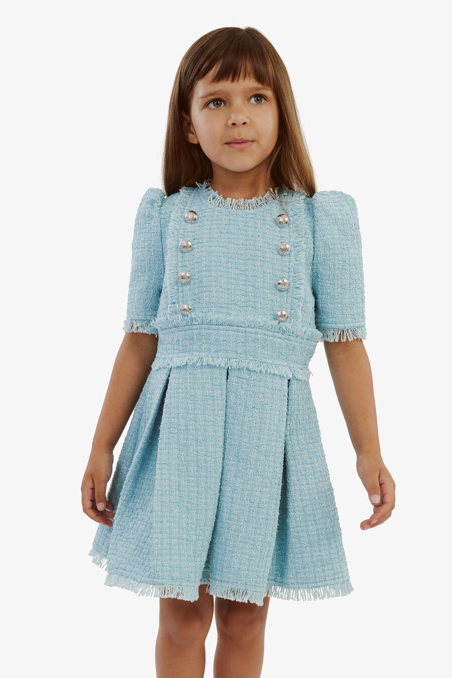 Girls Brielle Boucle Dress