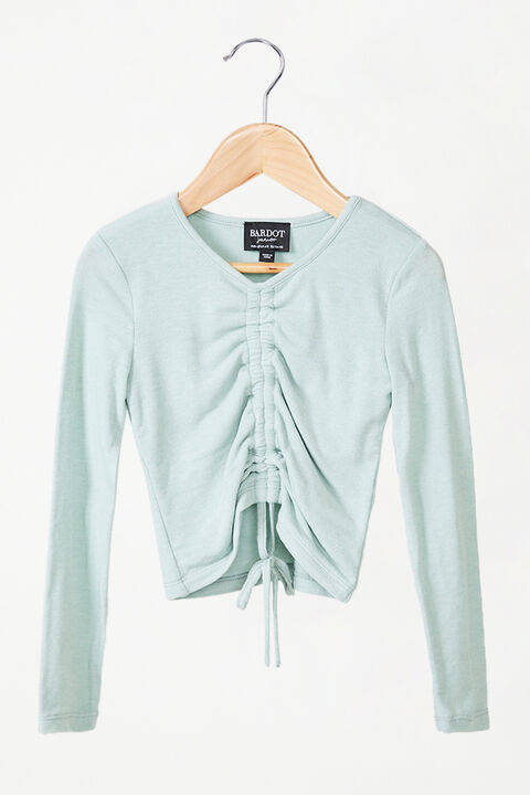 GIRLS MARGOT RIB TEE in colour CLEARWATER