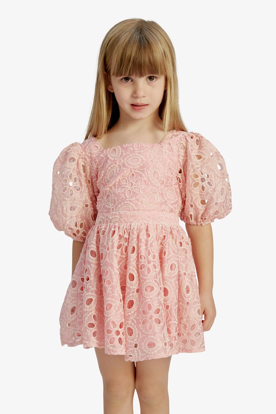 Girls Margo Broderie Mini Dress