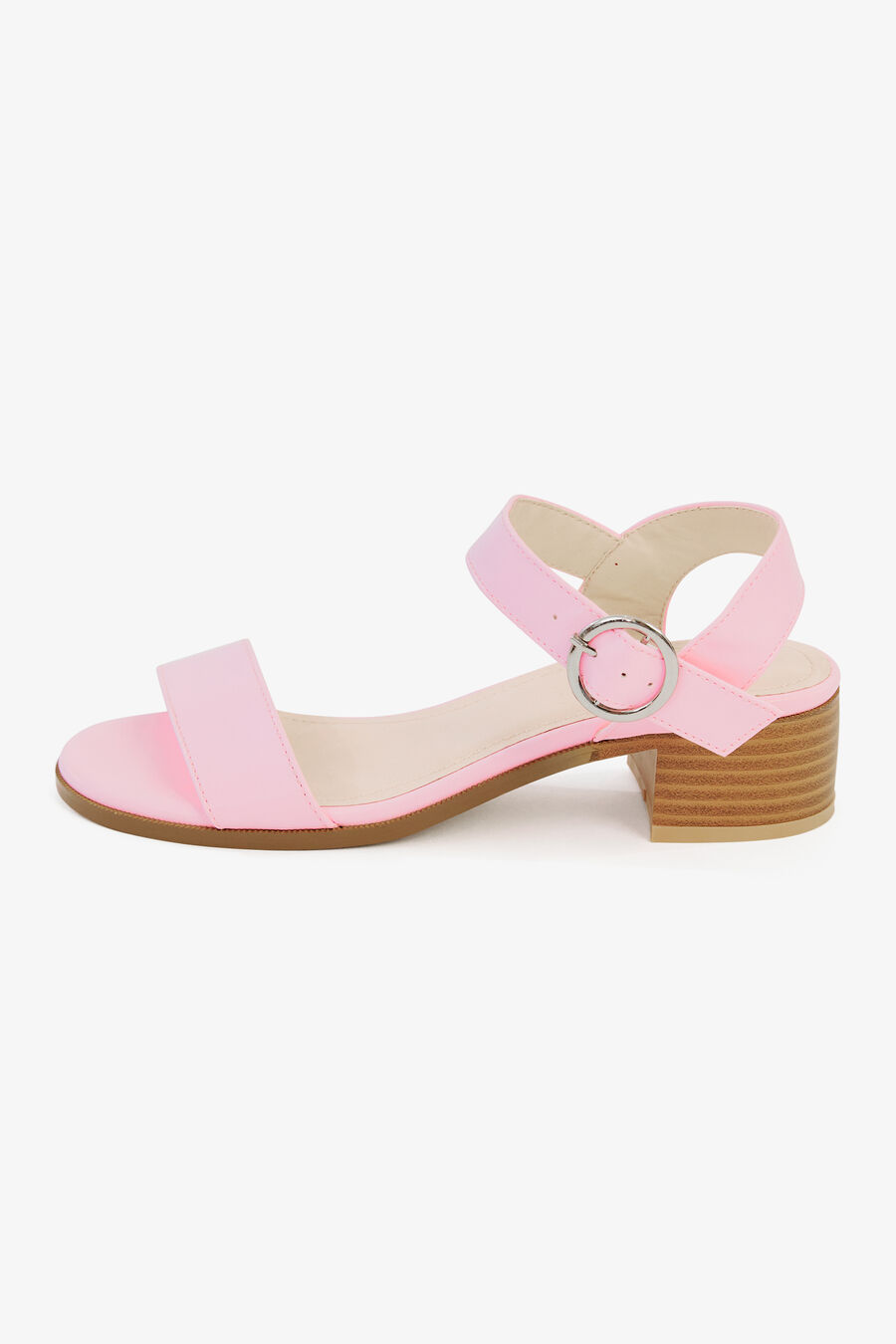 BUCKLE HEEL in colour PINK