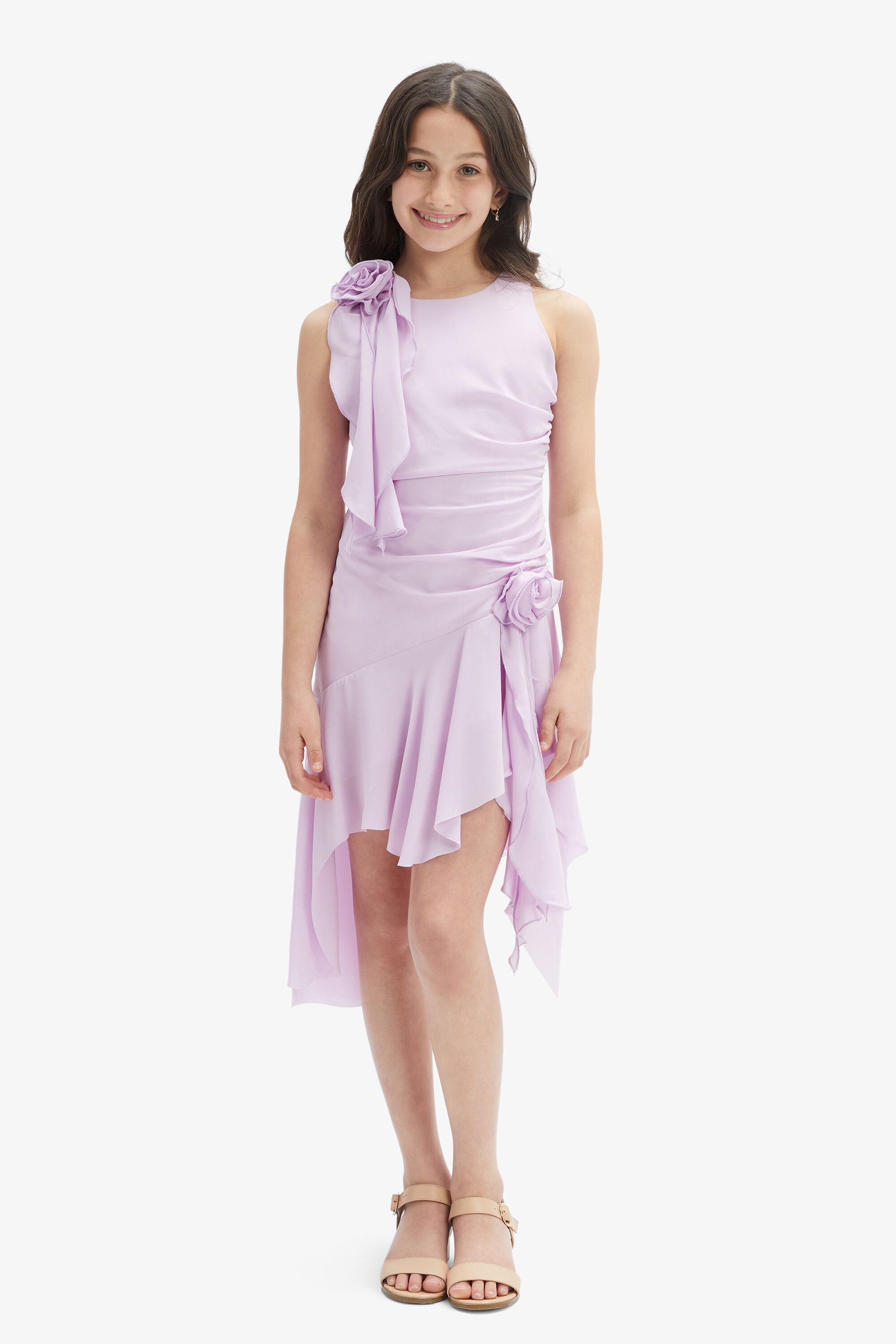 Purple dress for teenager clearance