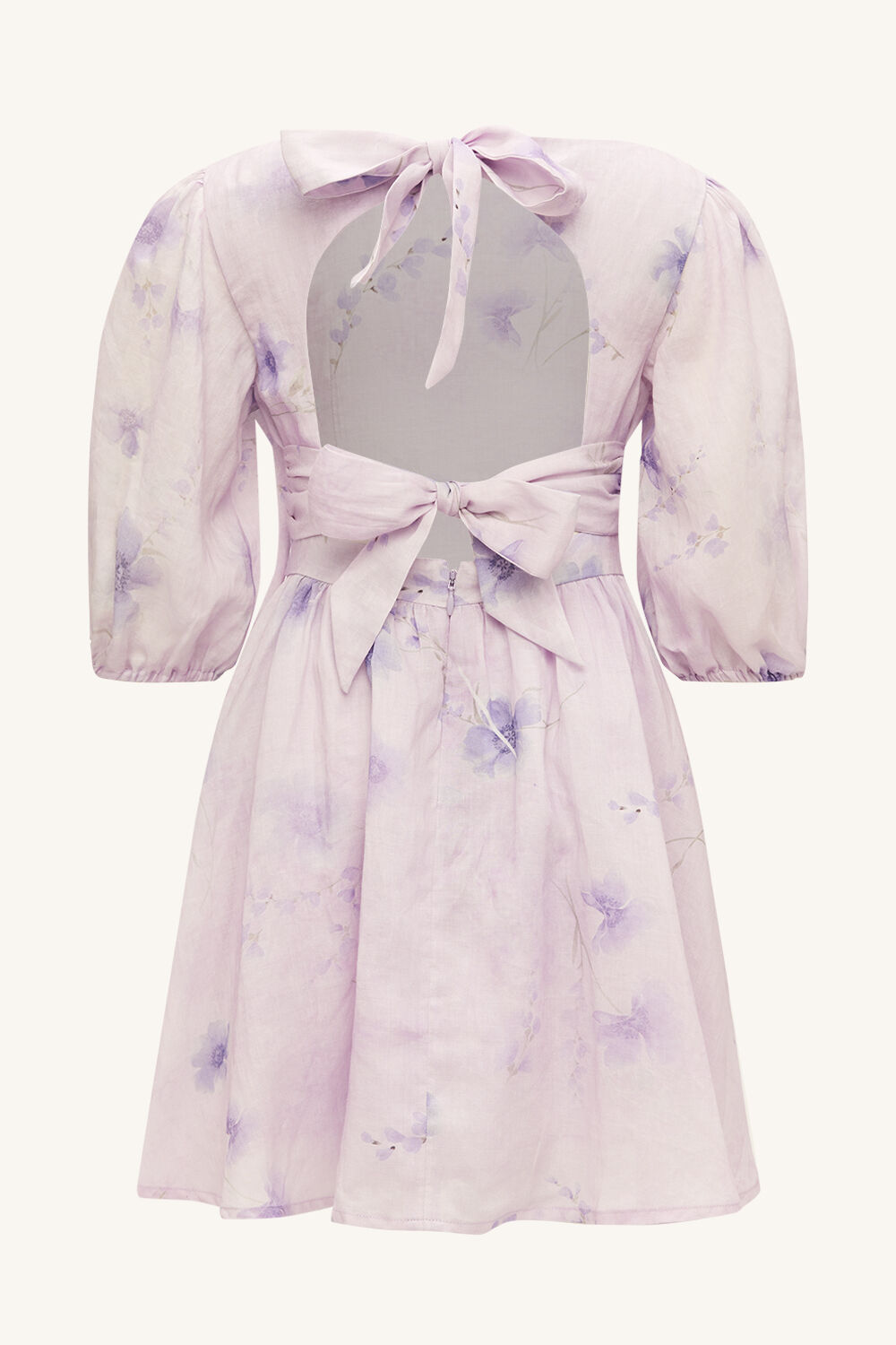 MARGO FLORAL MINI DRESS in colour PETAL PINK