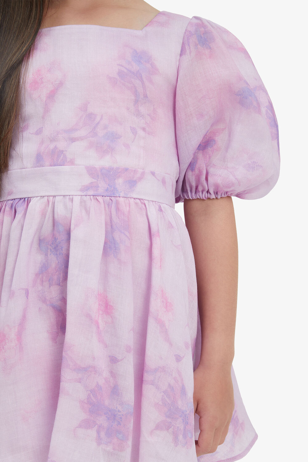MARLA FLORAL MINI DRESS in colour ULTRA VIOLET