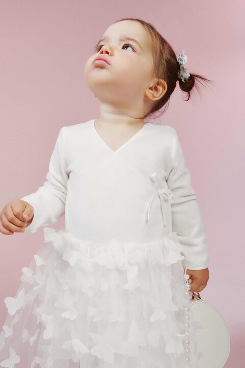 BUTTERFLY BALLET DRESS in colour CLOUD DANCER