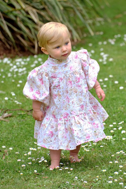 BABY GIRL ASHA MINI SHIRT DRESS in colour ROSE TAN