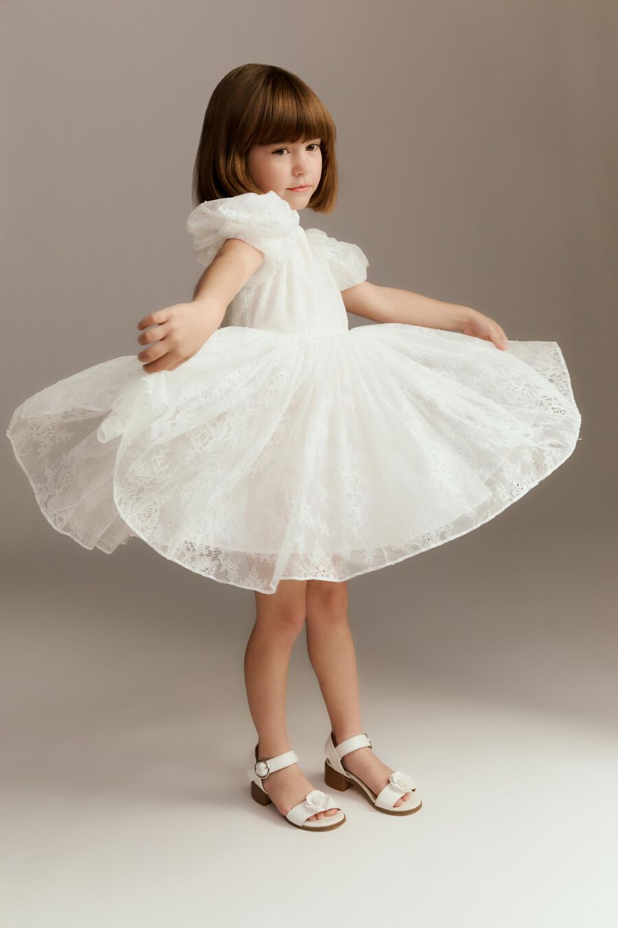 Girls Linda Lace Mini Dress