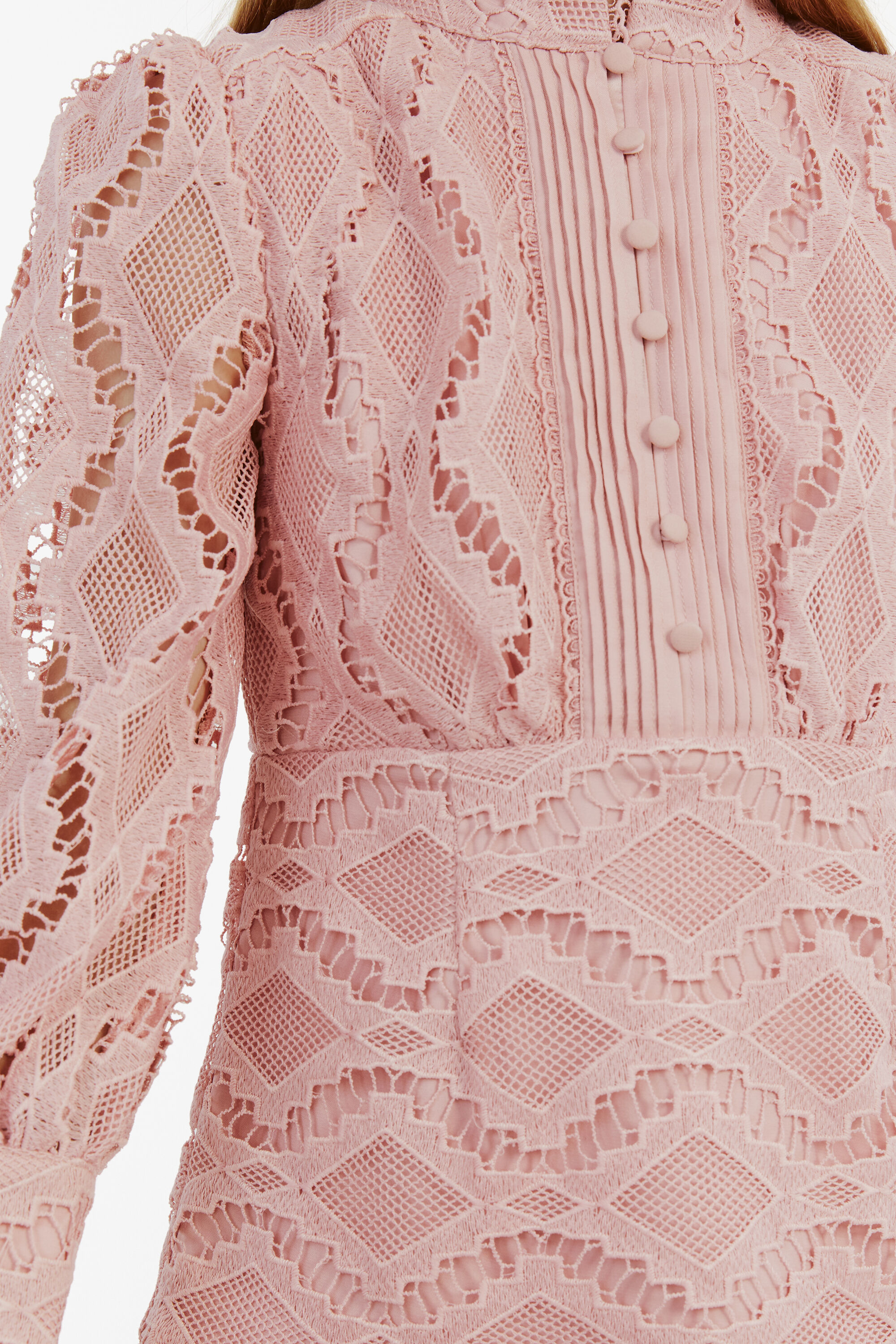 Girls Talina Lace Dress In Cloud Pink | Bardot Junior Girls Talina Lace Dress In Cloud Pink | Bardot Junior