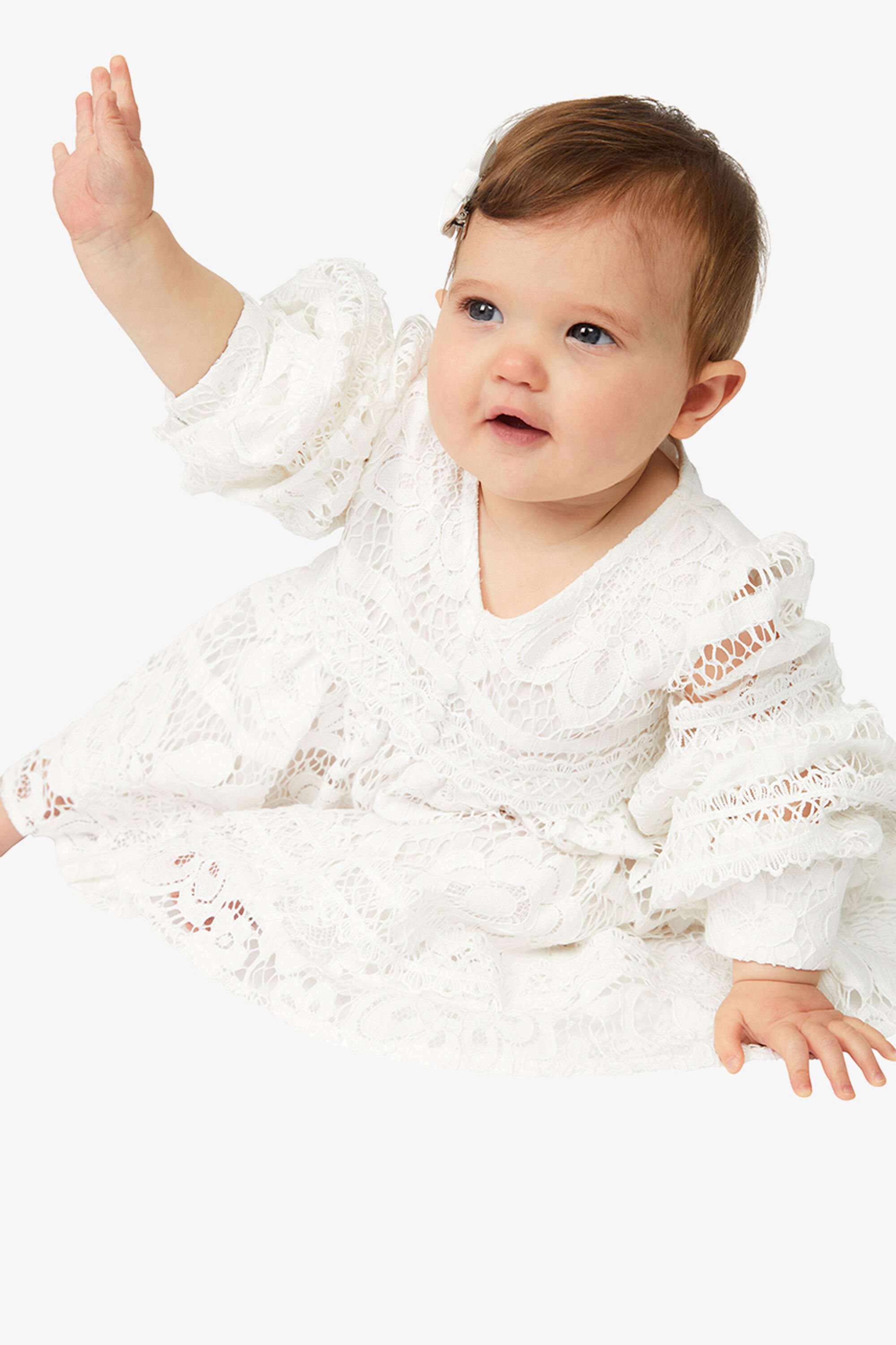 White lace infant dress best sale