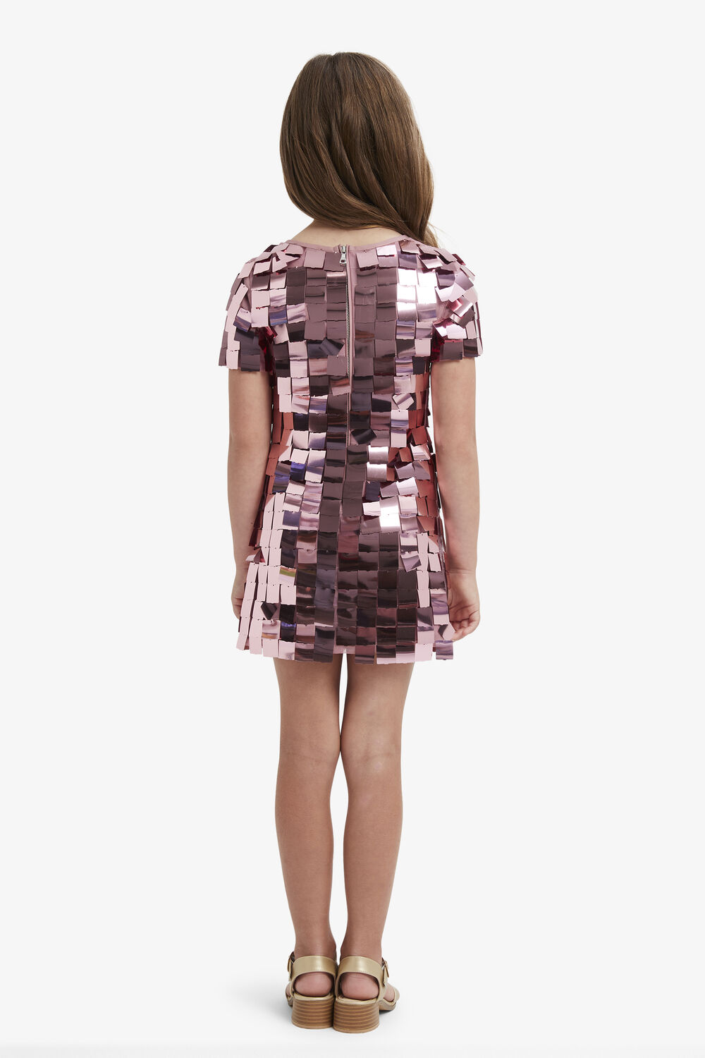 KATANA SEQUIN DRESS in colour PINK CARNATION