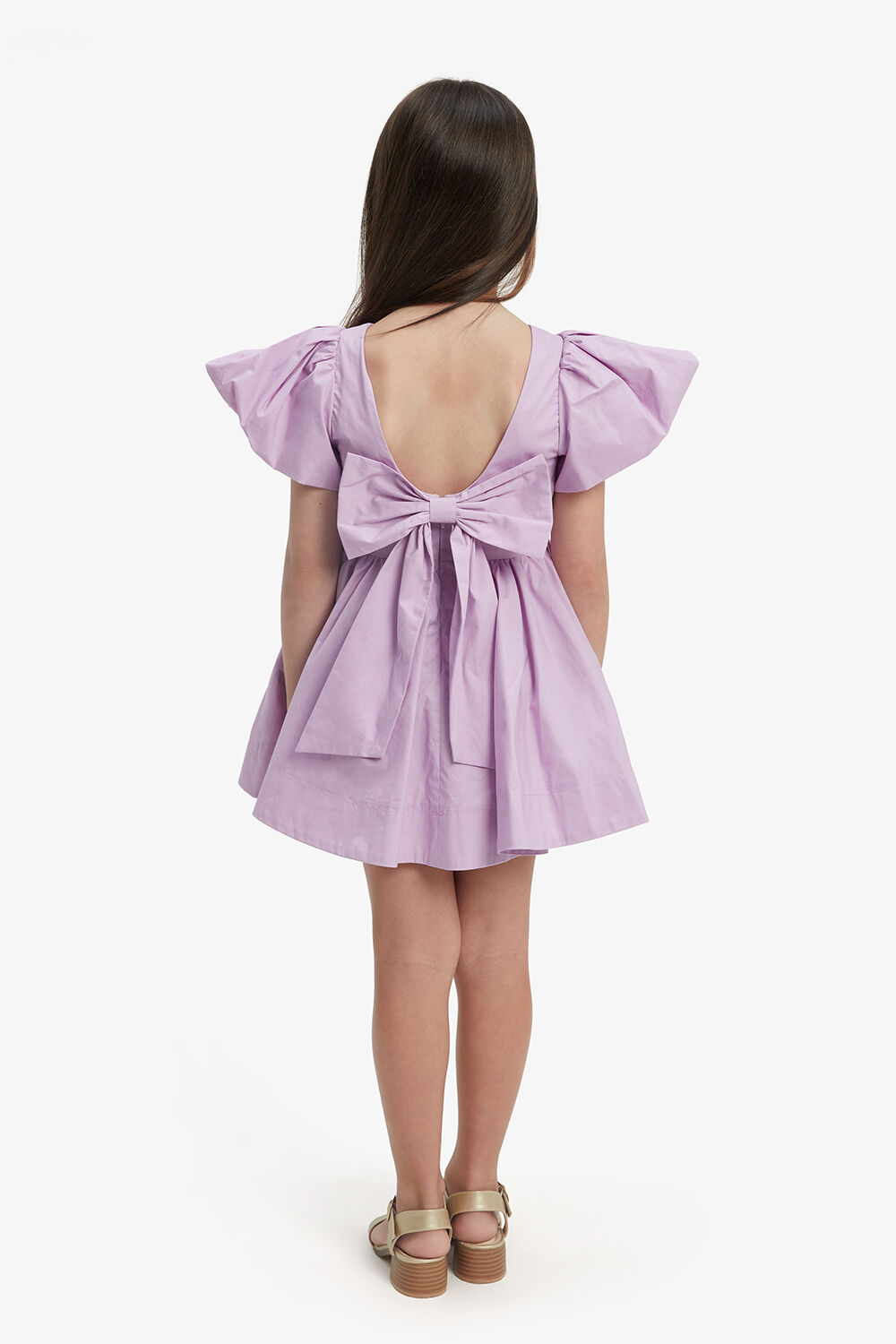 LANAI POPLIN DRESS in colour LILAC CHIFFON