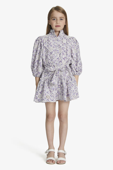 VIOLET MINI SHIRT DRESS in colour STAR WHITE