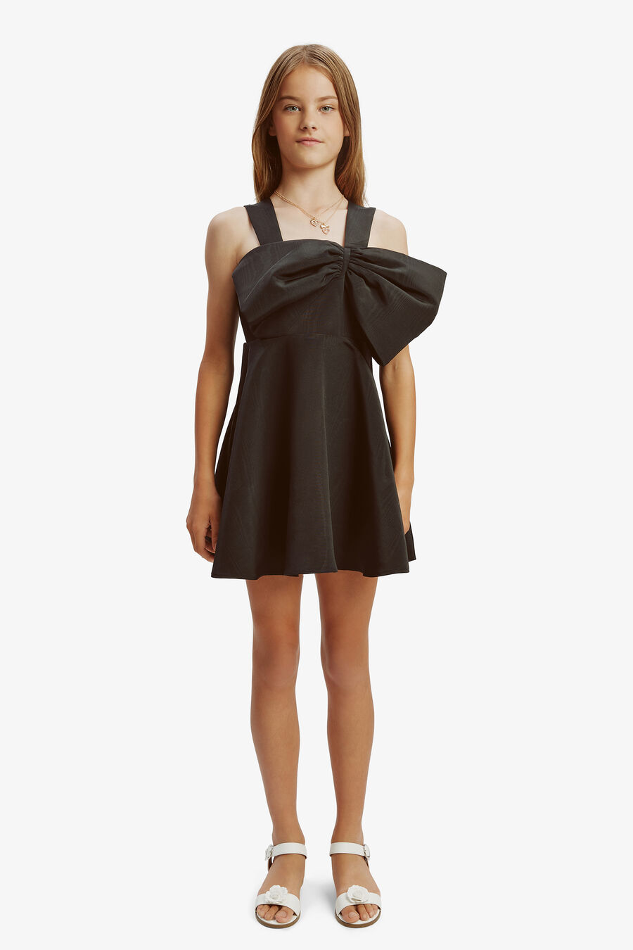 Girls Stefania Mini Bow Dress