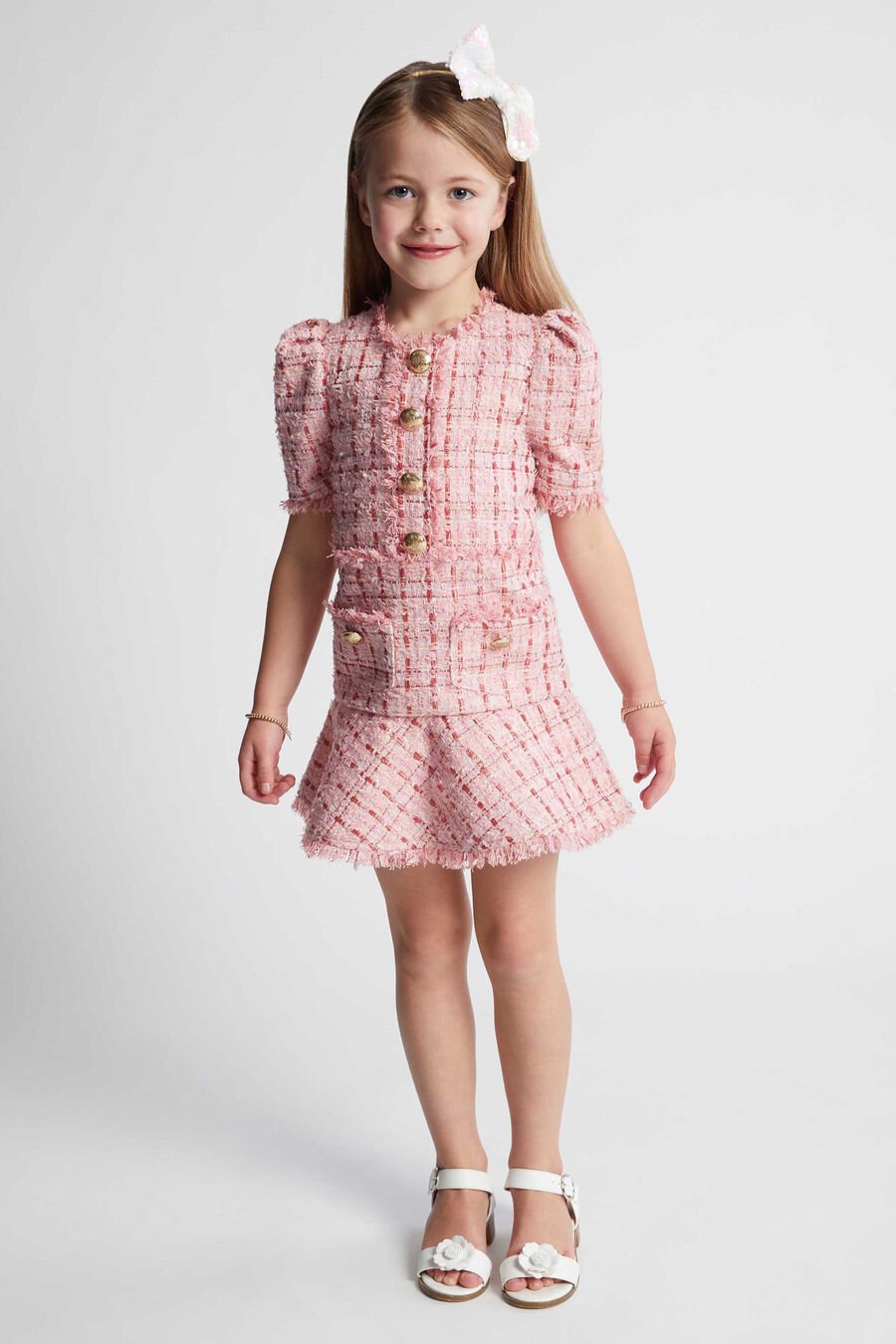 Girls Ruby Boucle Dress