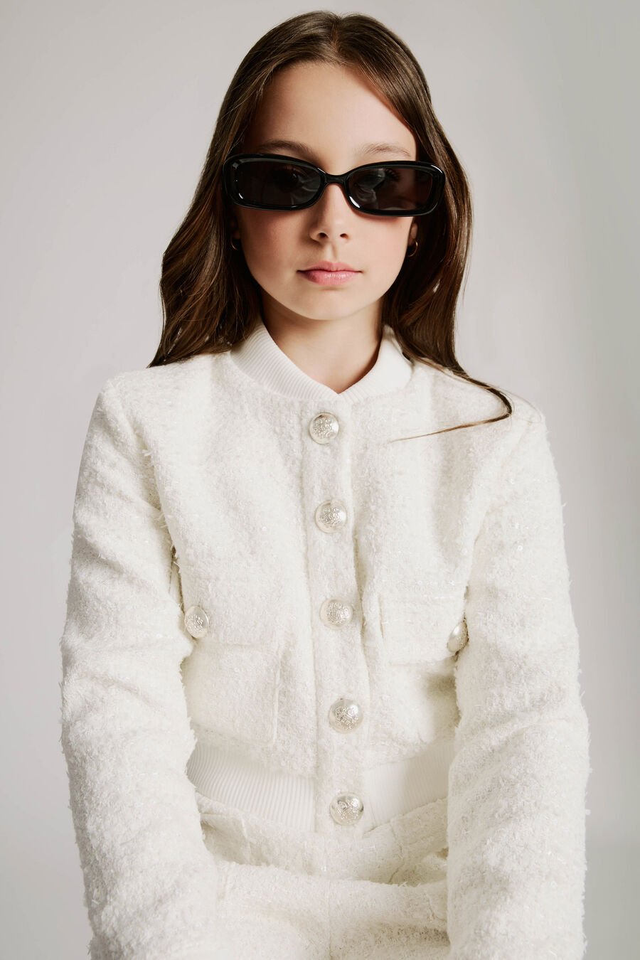 Girls Lucille Boucle Bomber Jacket