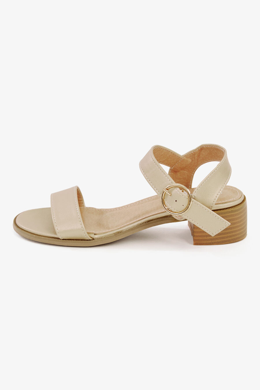 BUCKLE HEEL in colour GOLD