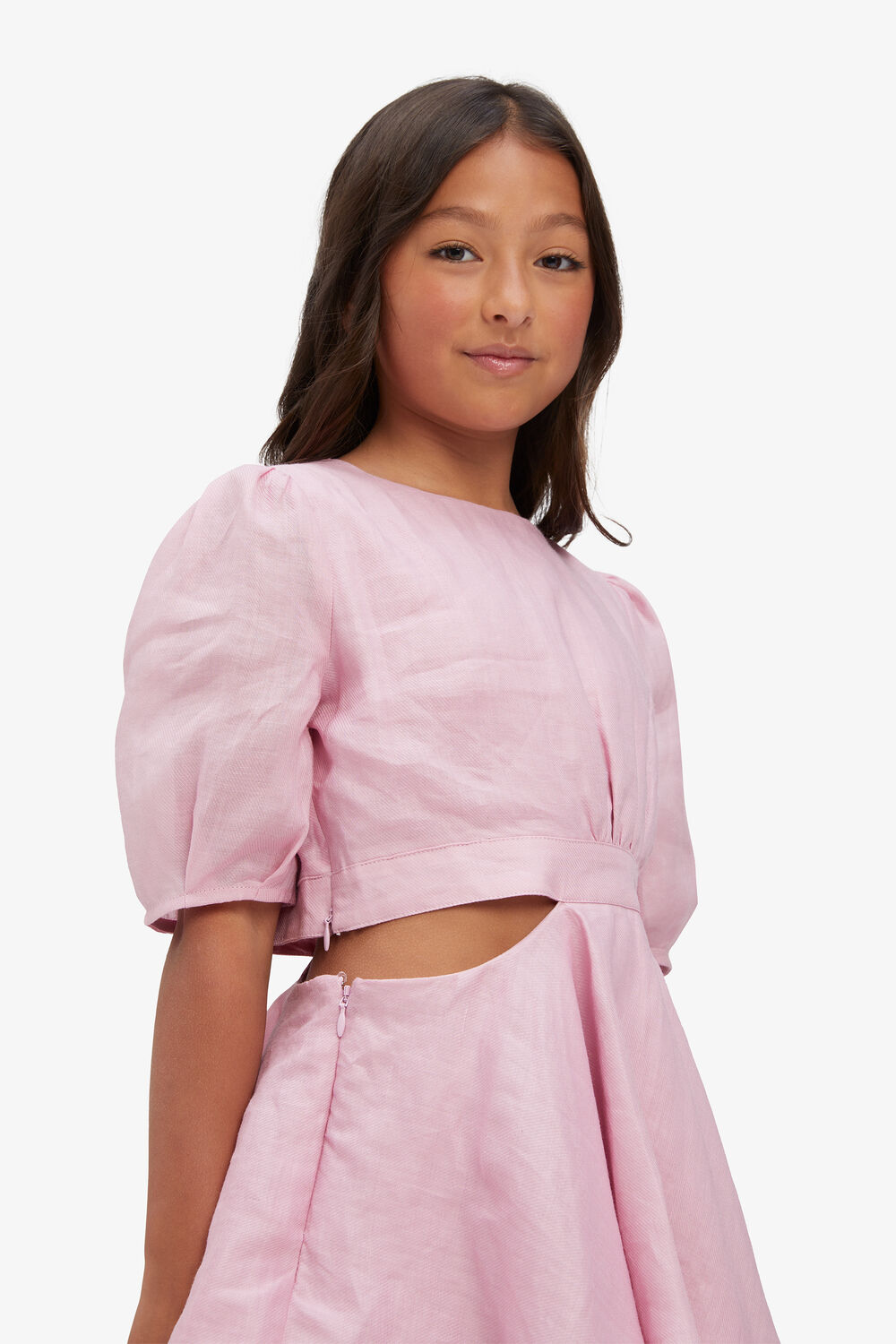 GIRLS MAIA MINI DRESS in colour PETAL PINK