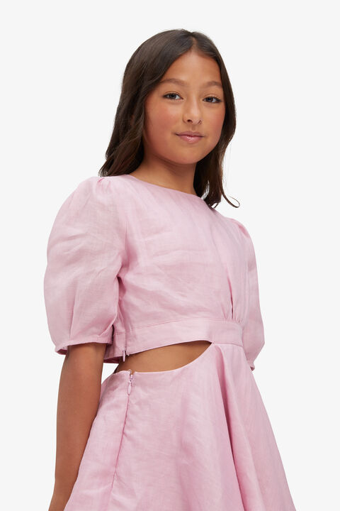 GIRLS MAIA MINI DRESS in colour PETAL PINK