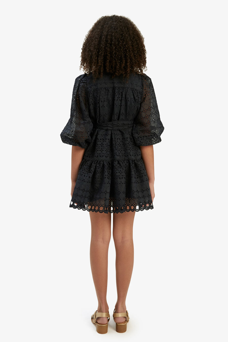 Girls Violet Mini Shirt Dress