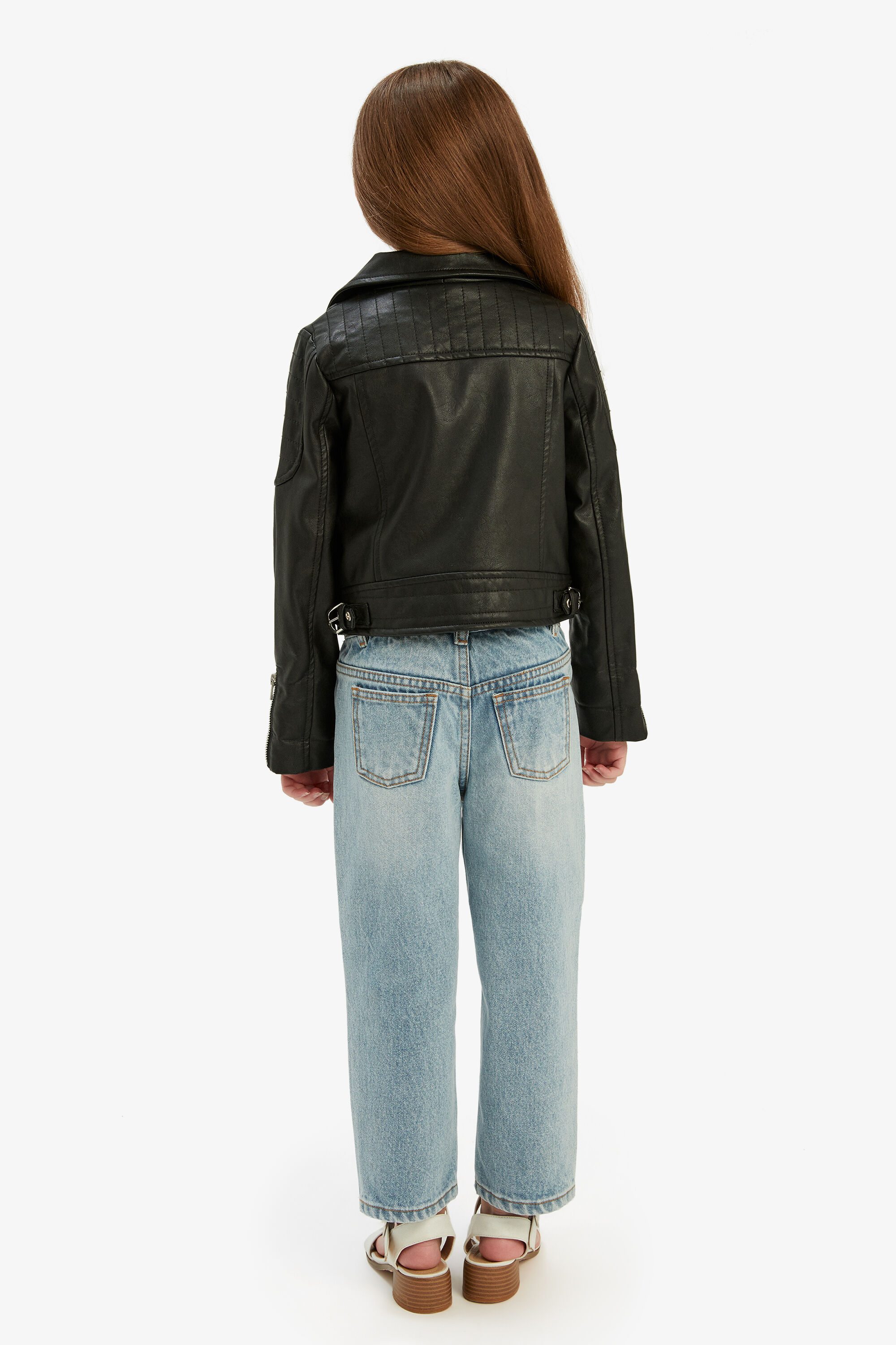 Girls Kora Biker Jacket In Black Bardot Junior