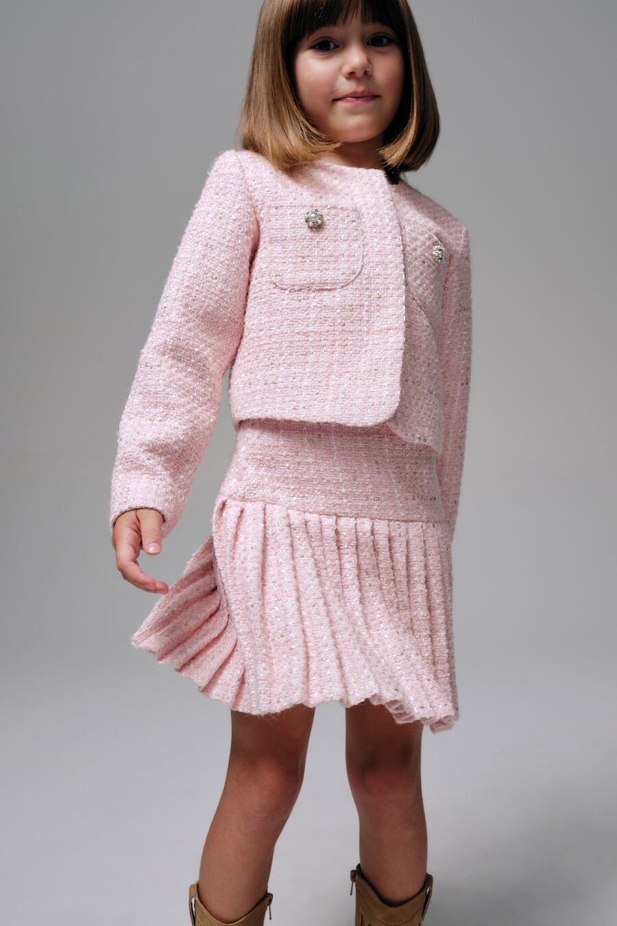 Girls Shiloh Boucle Set