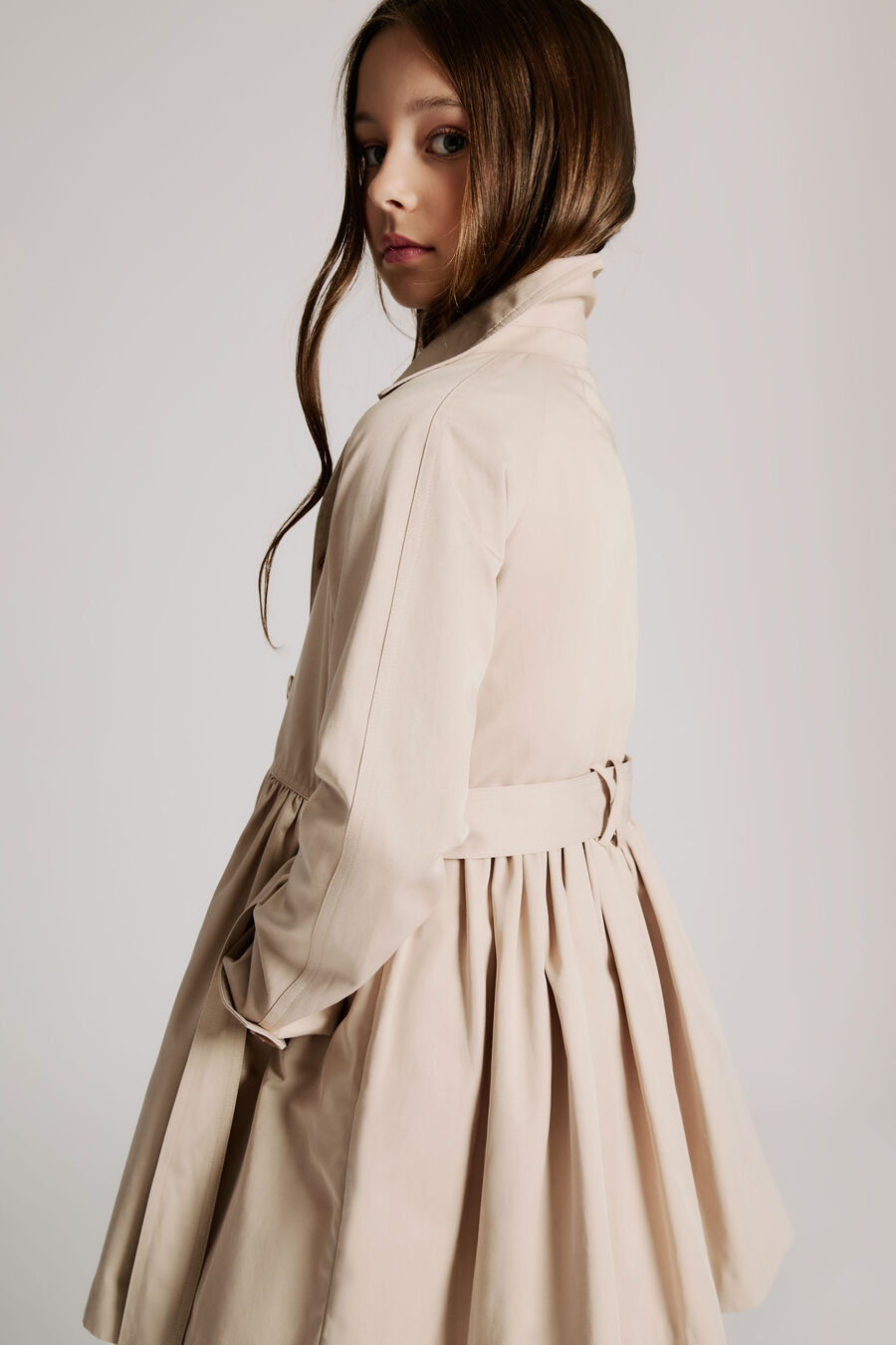 LUCIA CLASSIC TRENCH in colour TAN