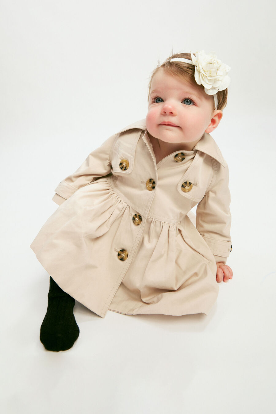 Baby Girl Mia Classic Trench