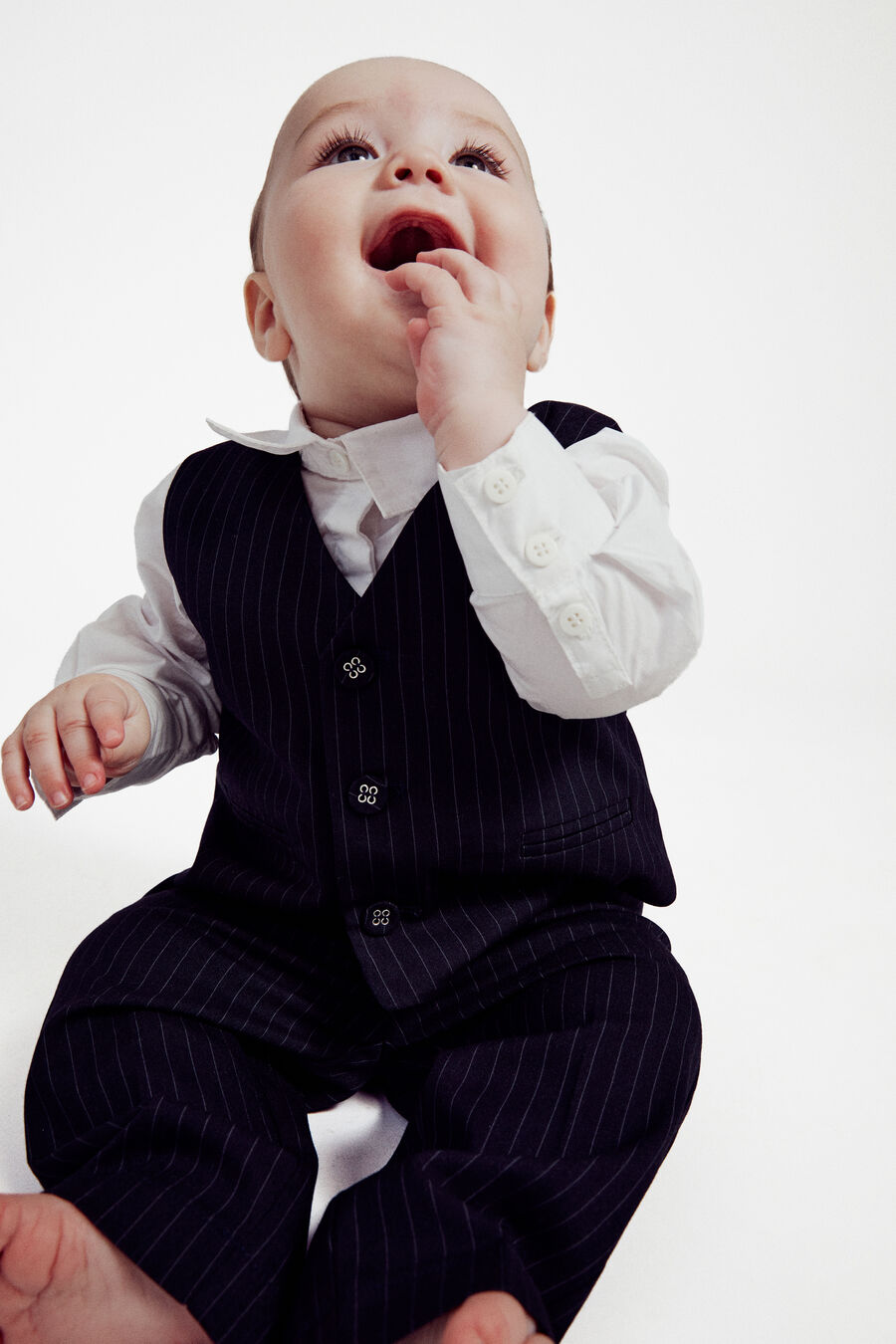 Baby Boy Charles Pin Striped Pant