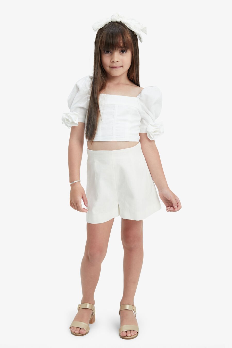 Girls Averill Linen Short