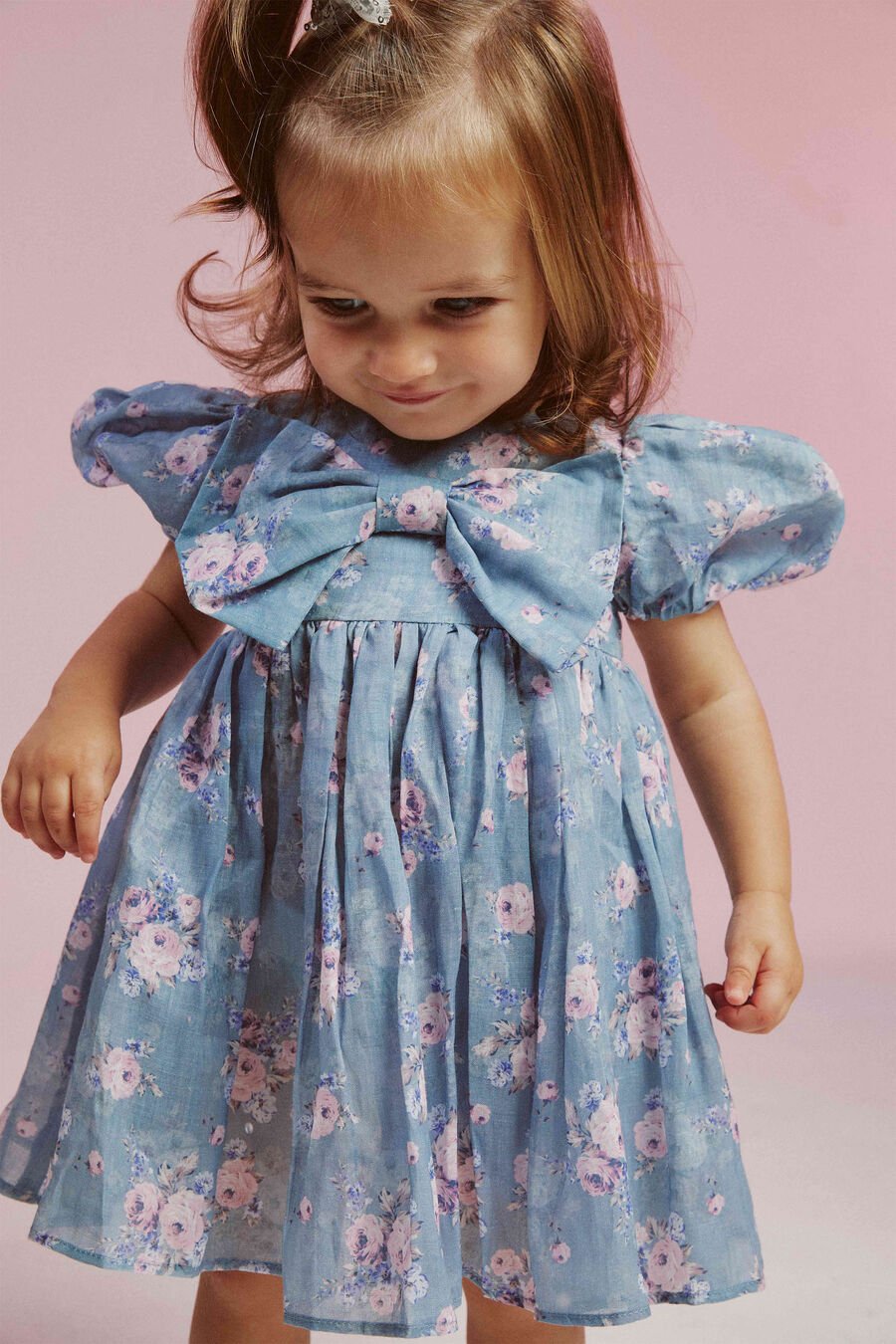 MERCER DITSY MINI DRESS in colour Blue Floral