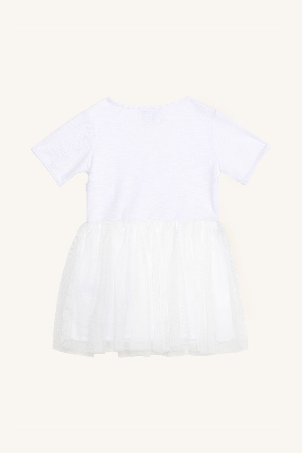 BABY GIRL WRAP BALLET DRESS in colour CLOUD DANCER