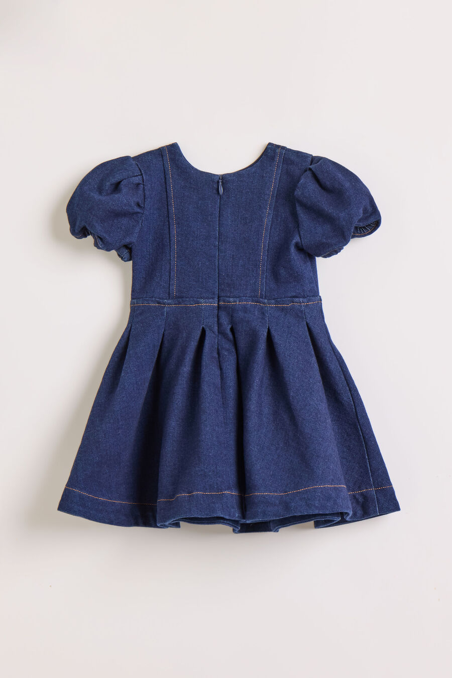 Baby Pleat Denim Mini Dress