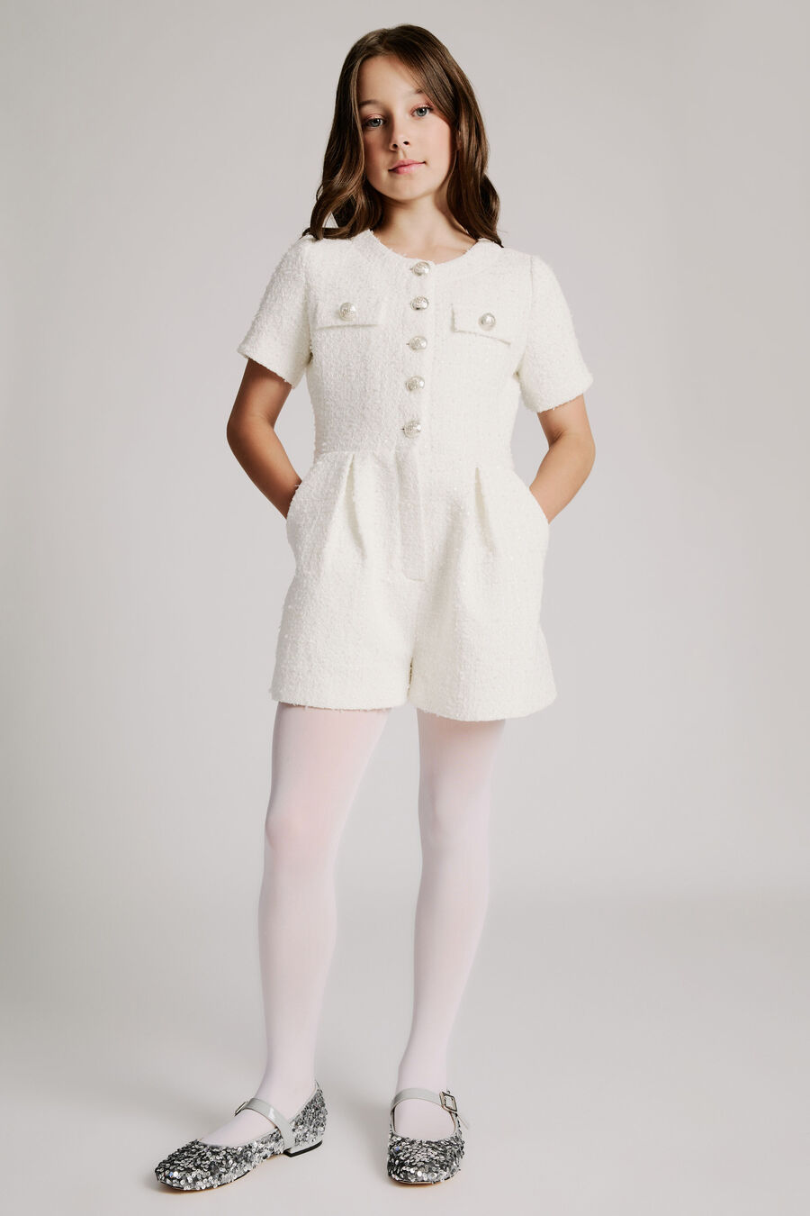 VIVIAN PLAYSUIT in colour IVORY