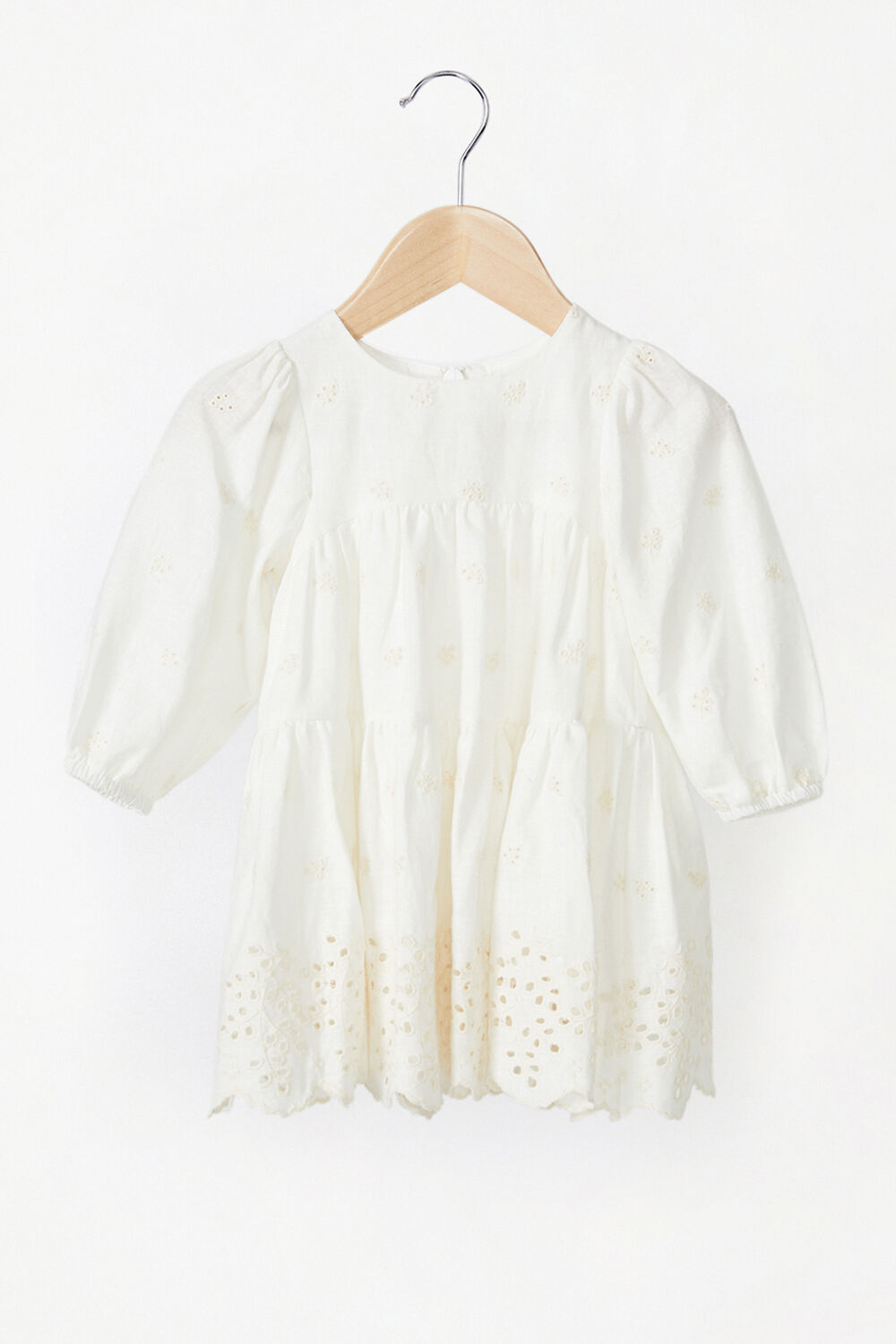 BABY GIRL ARIANNA MINI DRESS in colour CLOUD DANCER