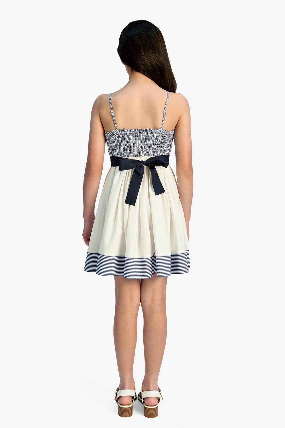 FRENCHY DRESS in colour PEACOAT