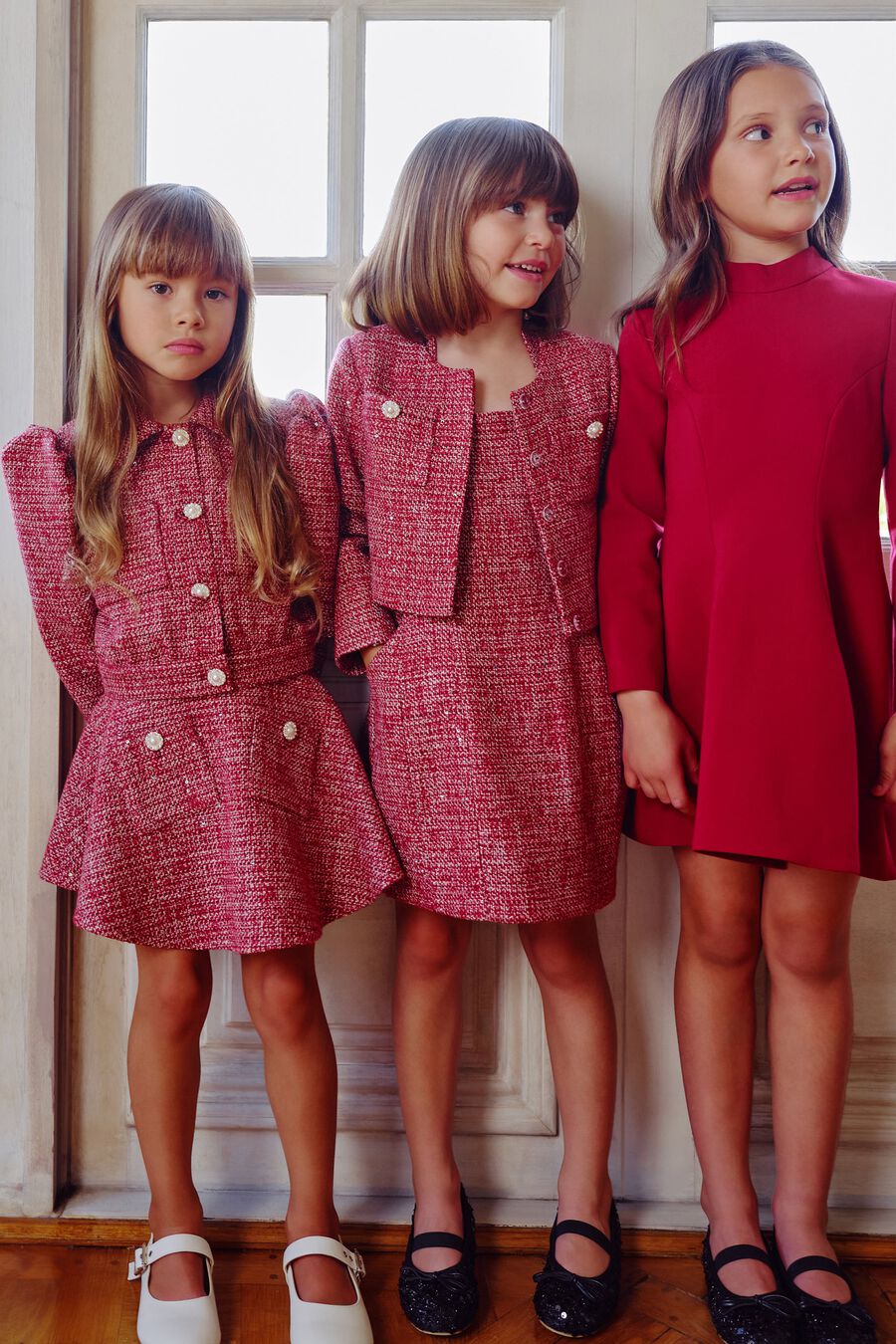 Girls Zoe Long Sleeve Mini Dress