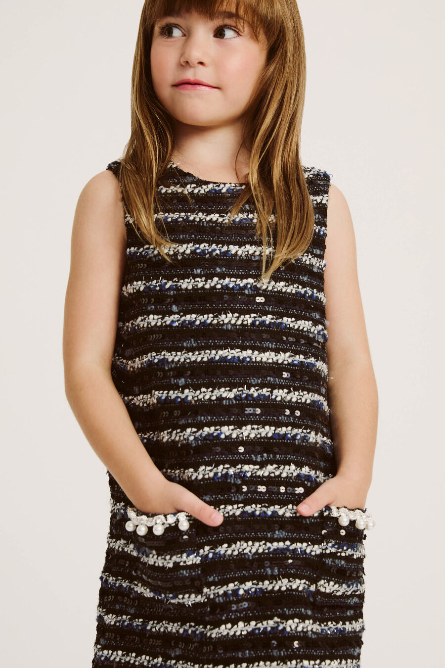 Girls Lana Boucle Dress