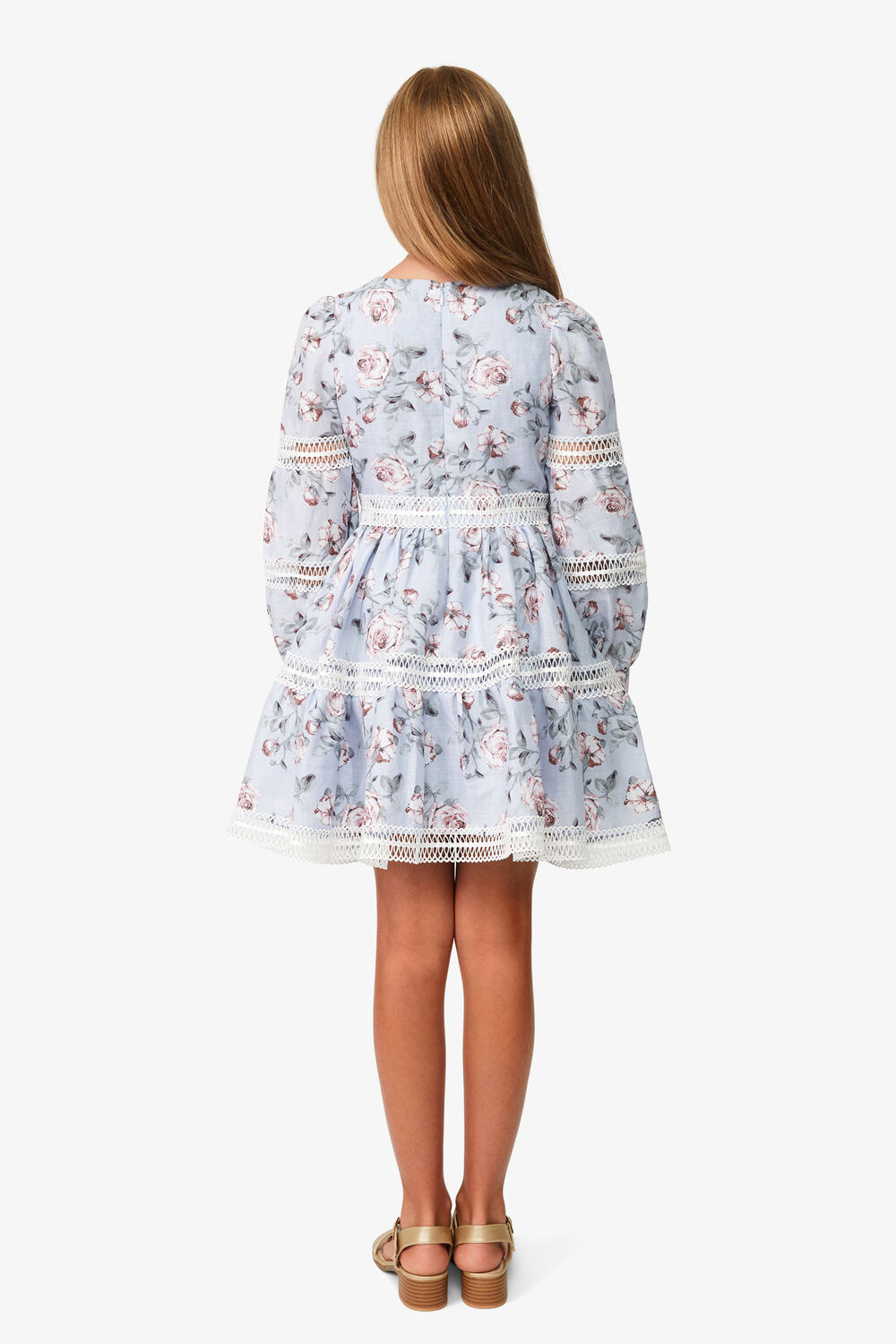 GIRLS VENICE FLORAL MINI DRESS in colour TAP SHOE
